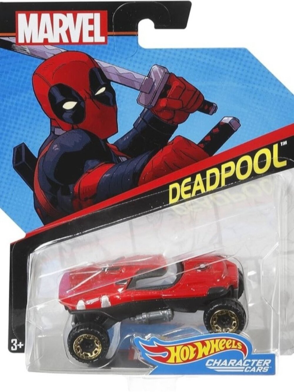 Hot Wheels Marvel Deadpool Character Car Diecast New Sealed